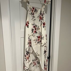 High low floral dress